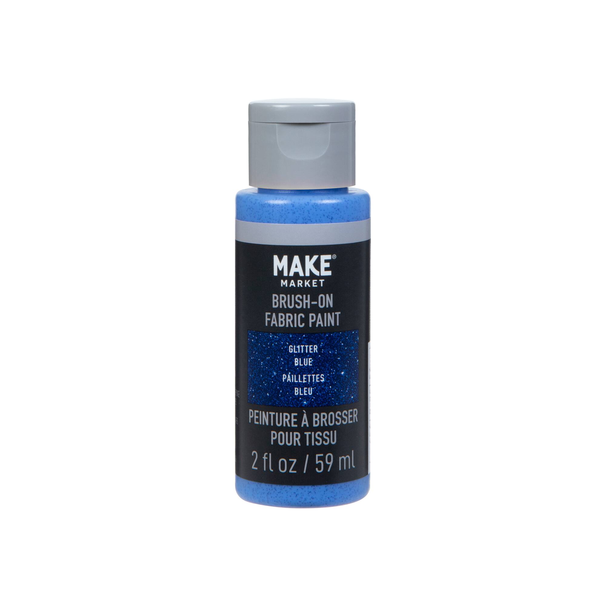 12 Pack: Glitter Brush-On Fabric Paint by Make Market